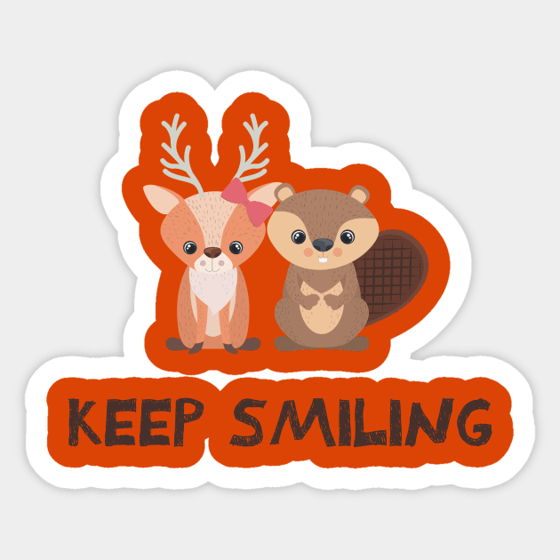 Keep smiling Sticker by kaly's corner